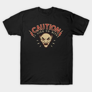 Caution Vampire Bite T-Shirt